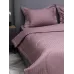 Комплект с одеялом DonCotton "Страйп-сатин" (пыльная роза), евро