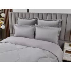 Комплект с одеялом-покрывалом Sofi De Marko “Энрике” (серый), семейный