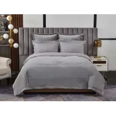 Комплект с одеялом-покрывалом Sofi De Marko “Энрике” (серый), семейный