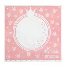 Полотенце махровое детское Облачко “My little princess” (нежный пион/белый), 100х100
