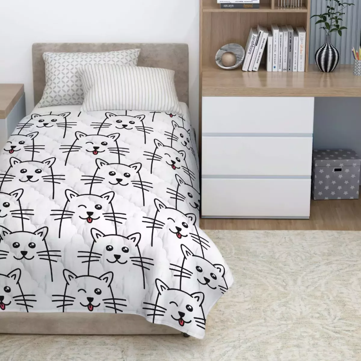 Покрывало Волшебная Ночь Junior "Catty Meow" (поплин), 145х200