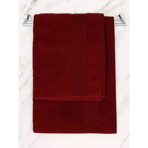 Махровое лицевое полотенце Sofi De Marko “Irma” (бордо), 50x90