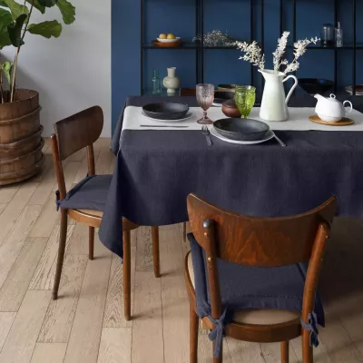 Скатерть Волшебная ночь “Рогожка” (индиго), 165x200