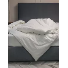 Пододеяльник DonCotton "Stripe Sateen" (белый) 200х220