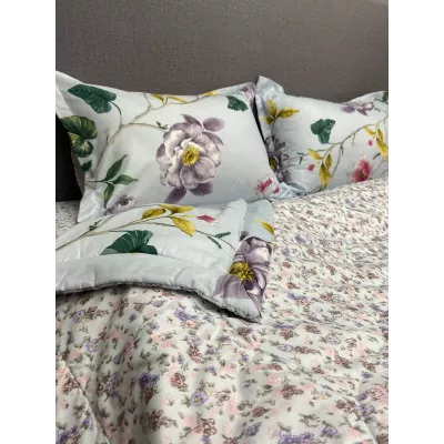 Комплект с одеялом KAZANOV.A Nano Cotton Air “Петра” (голубая платина), евро