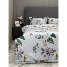 Комплект с одеялом KAZANOV.A Nano Cotton Air “Петра” (голубая платина), евро