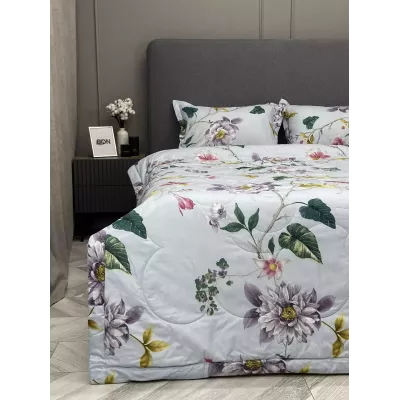 Комплект с одеялом KAZANOV.A Nano Cotton Air “Петра” (голубая платина), евро