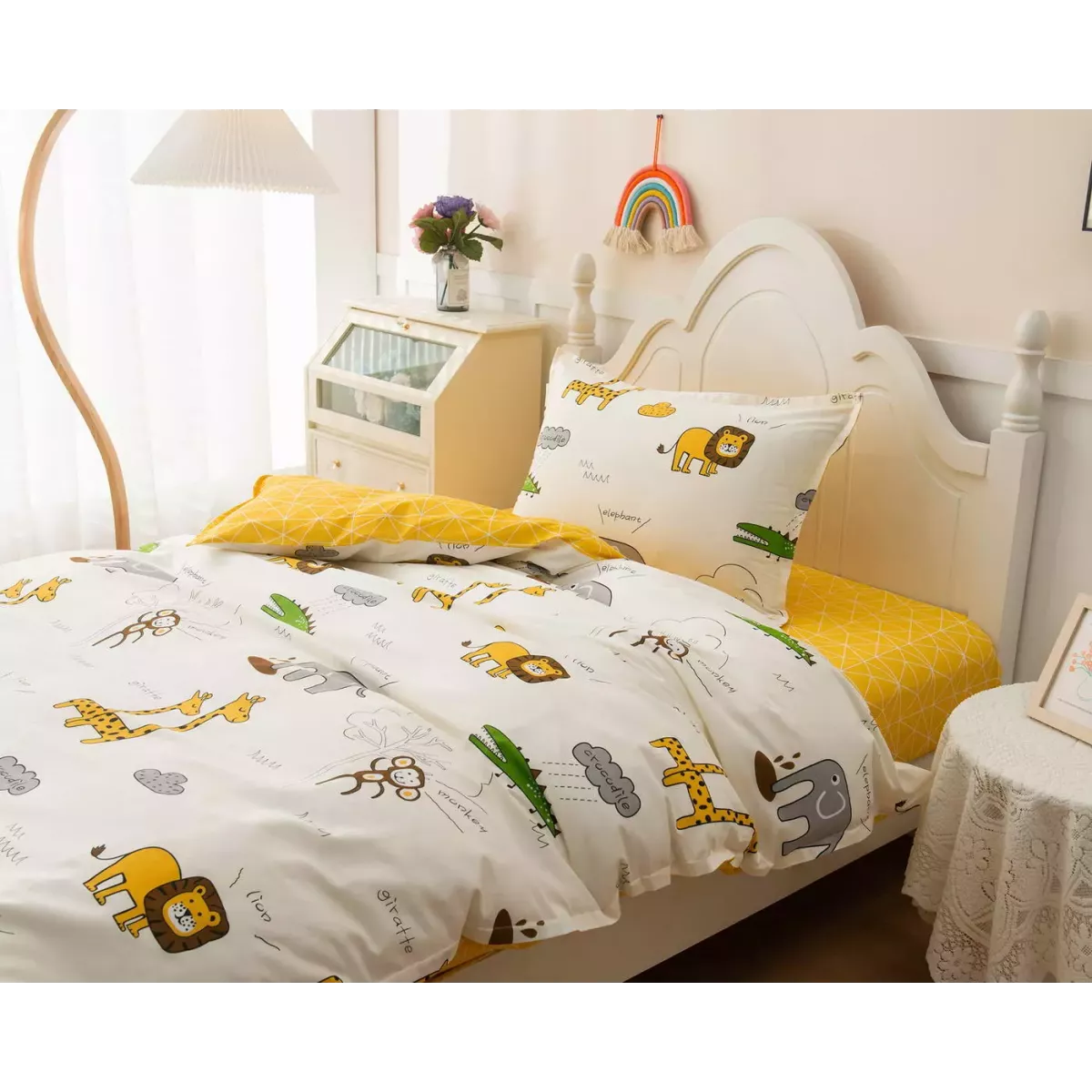 Комплект постельного белья Sofi De Marko “Africa” (желтый), 1.5 спальный