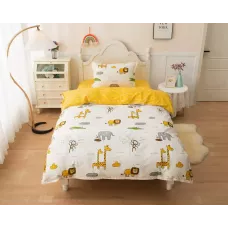 Комплект постельного белья Sofi De Marko “Africa” (желтый), 1.5 спальный