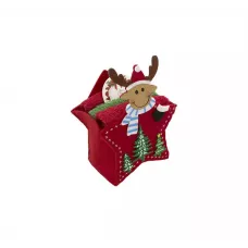 Новогодний набор полотенец "Дансер", 30x30 (3 шт)