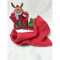 Новогодний набор полотенец "Дансер", 30x30 (3 шт)