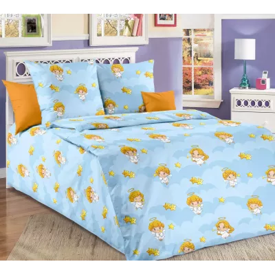 Комплект постельного белья Бамбино “Ангел-хранитель”, ясельное