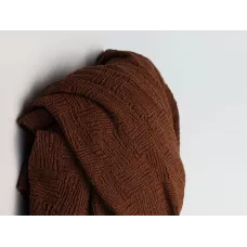 Чехол на угловой диван Жаккард коричневый