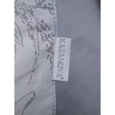 Комплект с одеялом KAZANOV.A “Дафна” нави графит (хлопок-велюр), евро