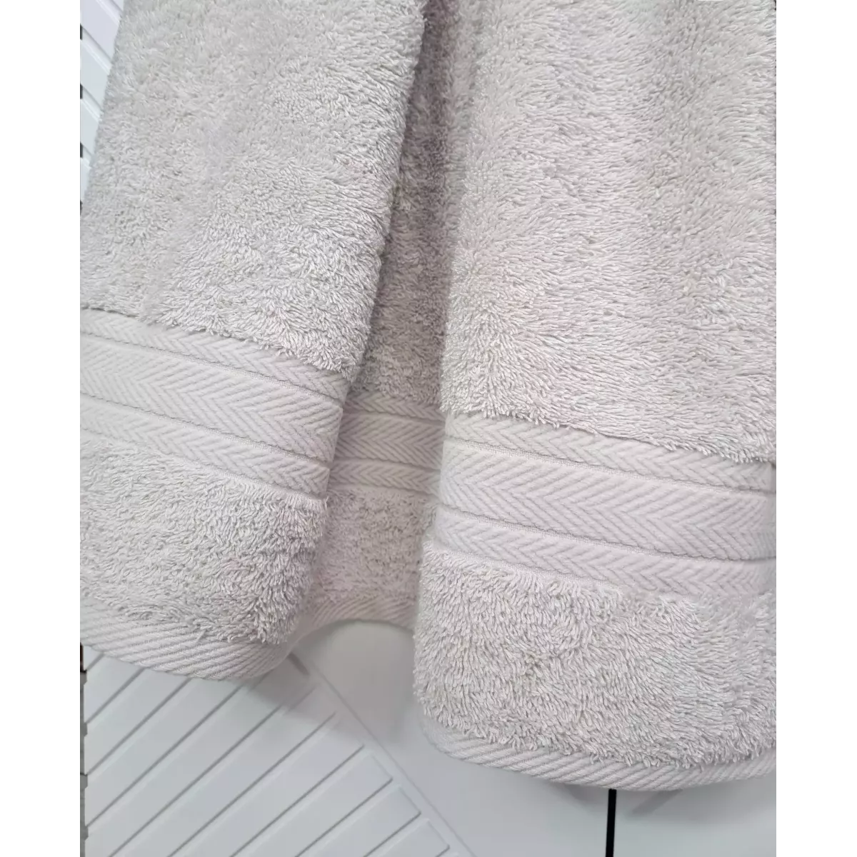 Махровое полотенце Kazanov.a “Arno” (лаванда платина), 50х90