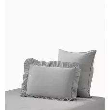 Комплект постельного белья Karteks "Вареный жаккард с рюшей" VJ-04, евро