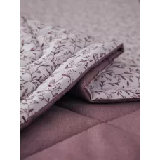 Комплект с одеялом DonCotton "Фланель-муслин" (веточки брусники), евро