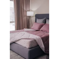 Комплект с одеялом DonCotton "Фланель-муслин" (веточки брусники), евро