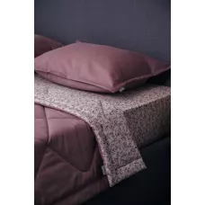 Комплект с одеялом DonCotton "Фланель-муслин" (веточки брусники), евро