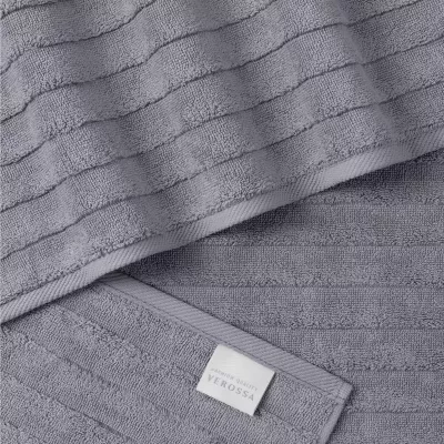 Махровое банное полотенце Verossa “Steps Texture” (графит), 70х140
