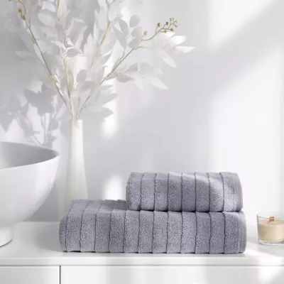 Махровое банное полотенце Verossa “Steps Texture” (графит), 70х140