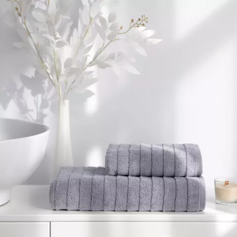 Махровое банное полотенце Verossa “Steps Texture” (графит), 70х140