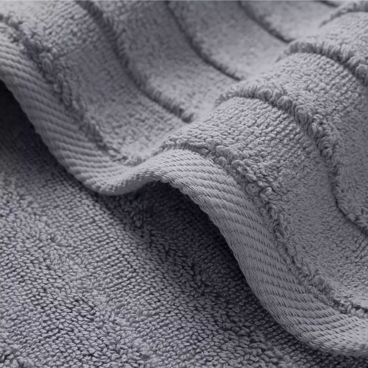 Махровое банное полотенце Verossa “Steps Texture” (графит), 70х140