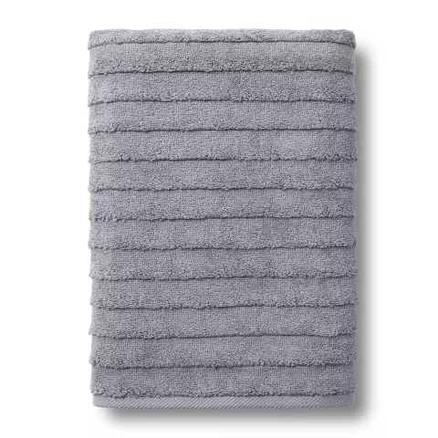 Махровое банное полотенце Verossa “Steps Texture” (графит), 70х140