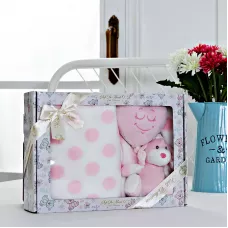 Плед детский Sofi de Marko “№2” (розовый) + игрушка