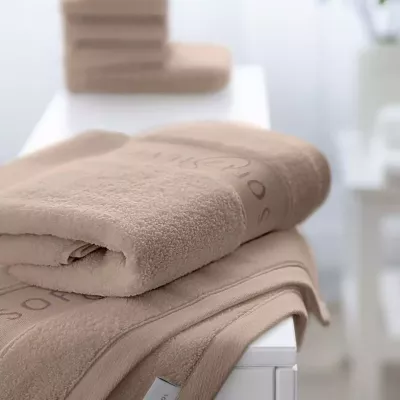 Махровое лицевое полотенце Soft Silver (Песчаный берег), 50х90