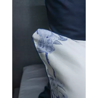 Комплект с одеялом KAZANOV.A “Королек” индиго жемчуг (египетский хлопок-велюр), евро