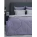 Комплект с одеялом KAZANOV.A “Акация” лаванда платина (египетский хлопок-велюр), 1.5 спальный