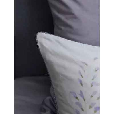 Комплект с одеялом KAZANOV.A “Акация” лаванда платина (египетский хлопок-велюр), 1.5 спальный