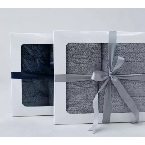 Махровое банное полотенце Verossa “Milano” (темно-лазурный), 100х150