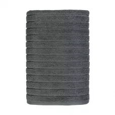 Махровое банное полотенце Волшебная ночь ”Wave” (Темный графит), 70х140