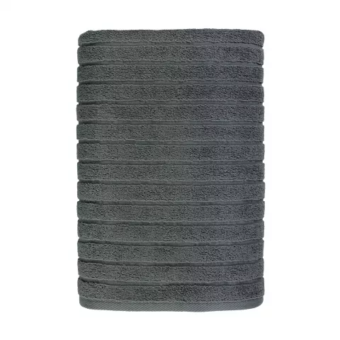 Махровое банное полотенце Волшебная ночь ”Wave” (Темный графит), 70х140