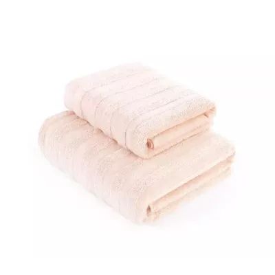 Махровое банное полотенце Verossa “Stripe” (нежно-персиковый), 70х140