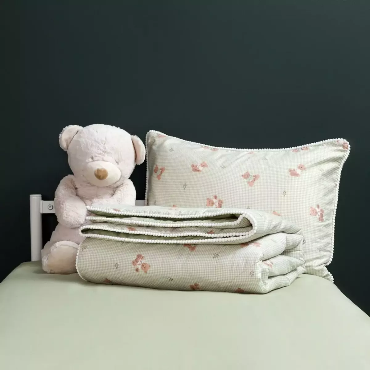 Комплект с одеялом детский Sofi De Marko "Паддингтон" (св.зеленый), 1.5 спальный