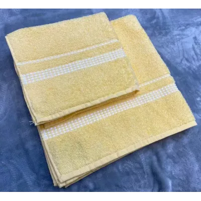 Махровое полотенце Самойловский текстиль "Лето" (светло-желтый), 33х70