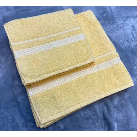 Махровое полотенце Самойловский текстиль "Лето" (светло-желтый), 33х70