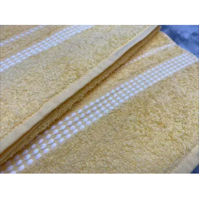 Махровое полотенце Самойловский текстиль "Лето" (светло-желтый), 33х70