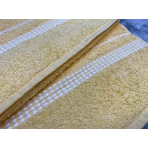 Махровое полотенце Самойловский текстиль "Лето" (светло-желтый), 33х70