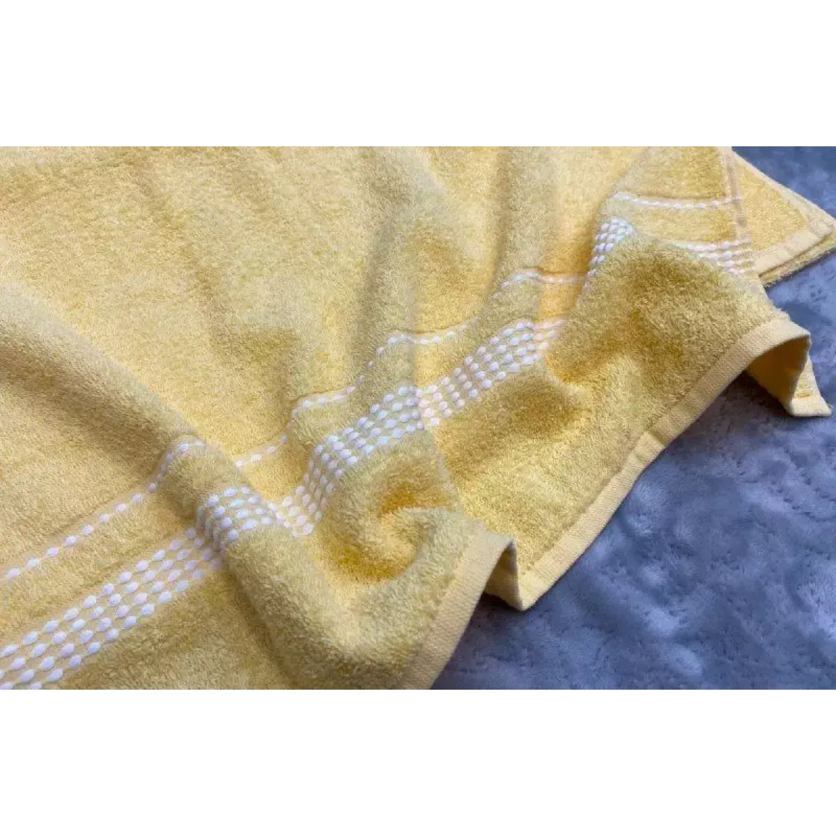 Махровое полотенце Самойловский текстиль "Лето" (светло-желтый), 33х70