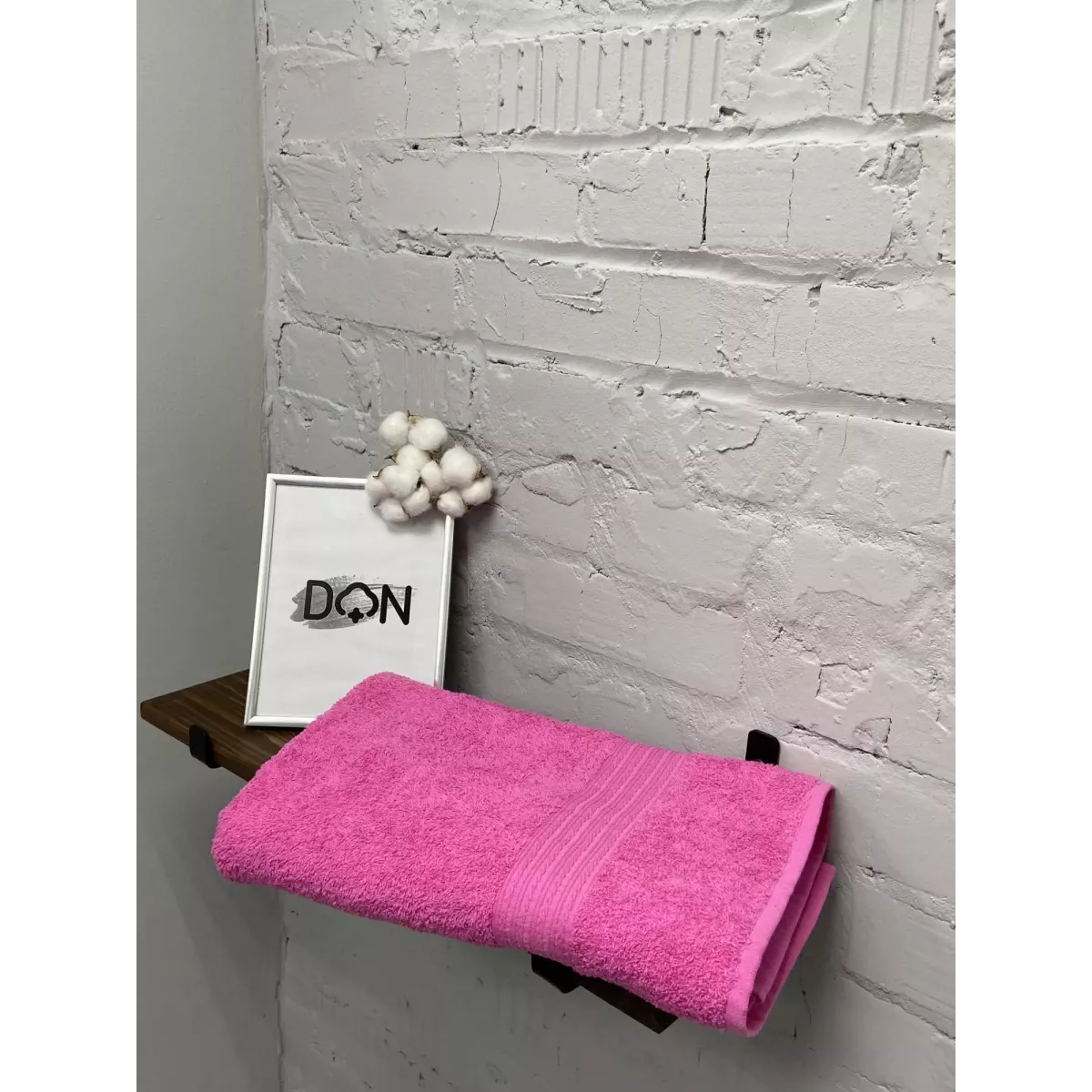 Махровое полотенце Туркмения (ультра-розовый), 70х140