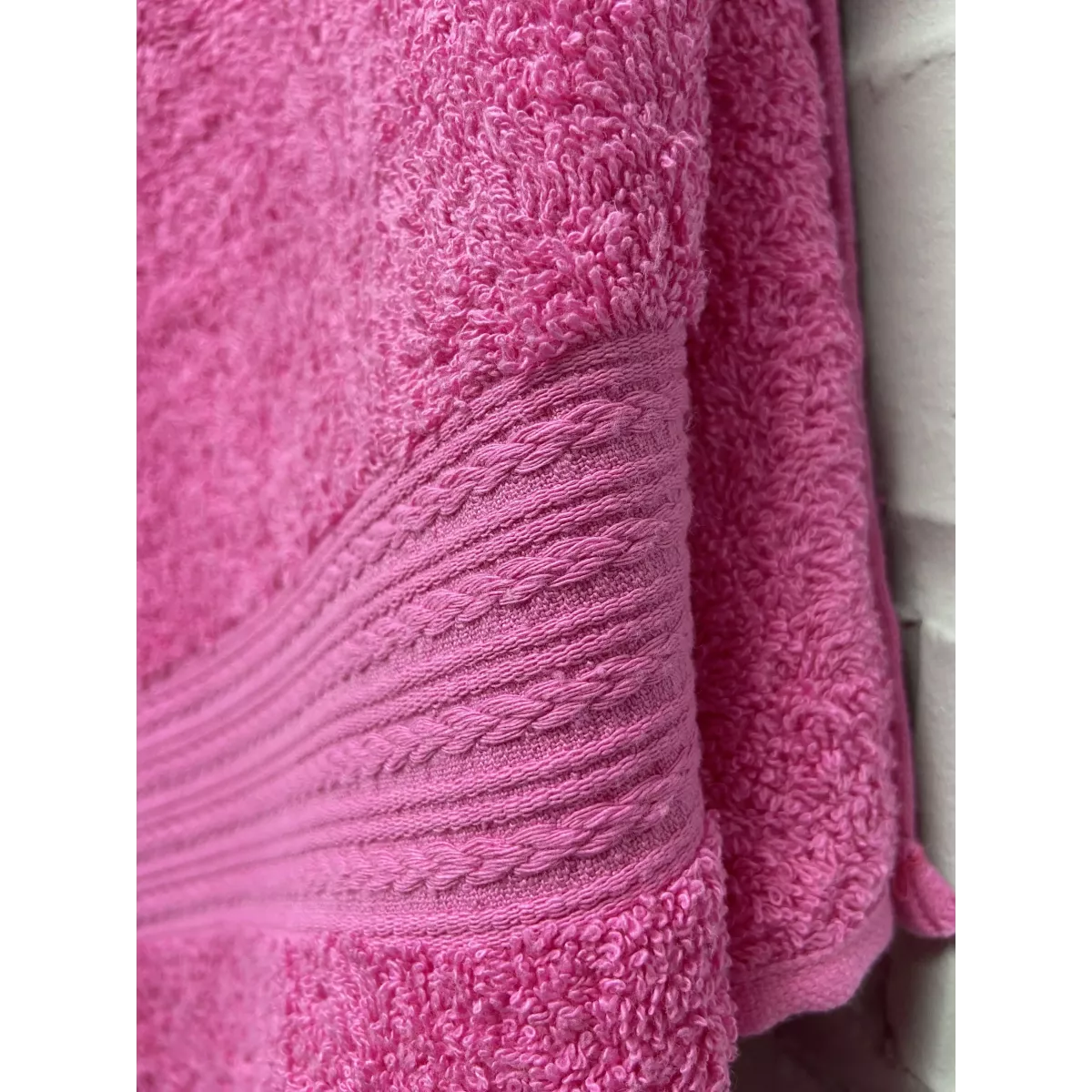 Махровое полотенце Туркмения (ультра-розовый), 70х140