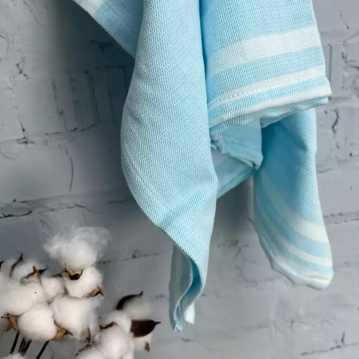 Полотенце Самойловский текстиль "Полоски" (бирюзовый), 100х150