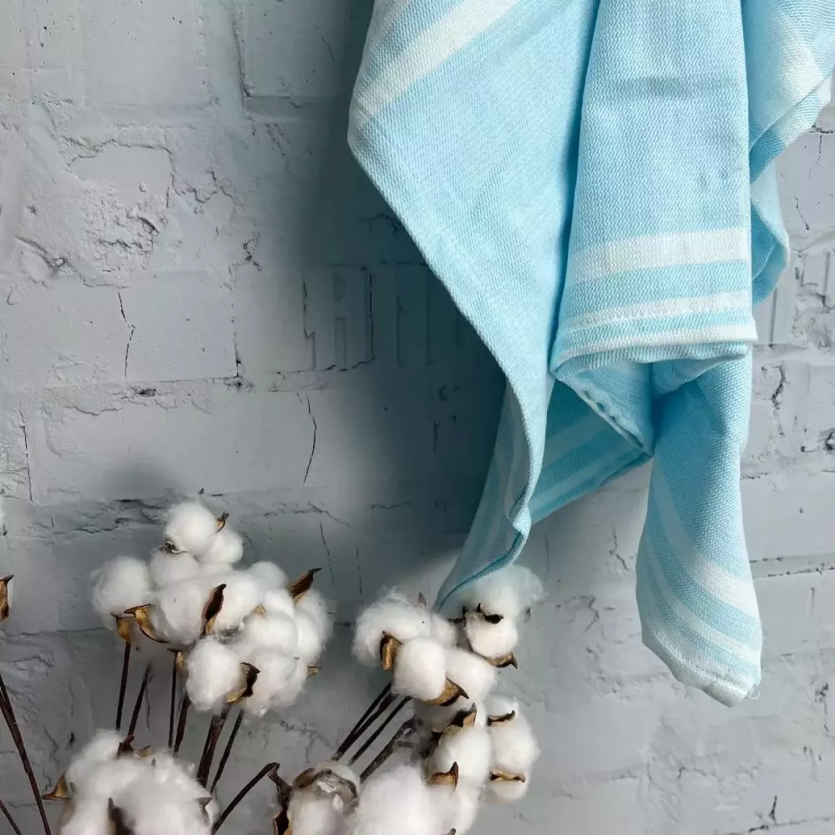 Полотенце Самойловский текстиль "Полоски" (бирюзовый), 100х150