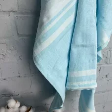 Полотенце Самойловский текстиль "Полоски" (бирюзовый), 100х150