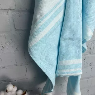 Полотенце Самойловский текстиль "Полоски" (бирюзовый), 100х150