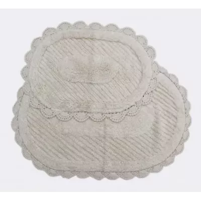 Набор ковриков для ванной Sofi De Marko “Laura” (крем), 60х100 и 50х70